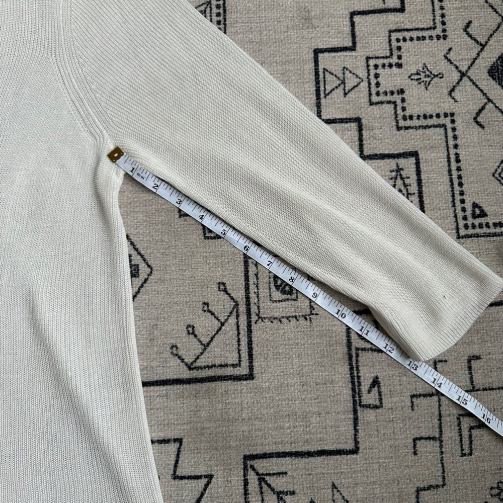 Women's Ann Taylor Cardigan Sweater XL White - Picture 5 of 7